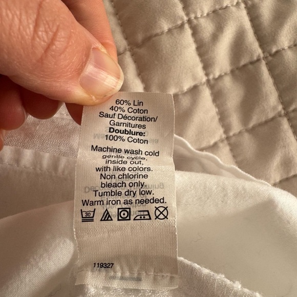 J. Crew Embroidered Flower Linen Cotton Blend Sleeveless Blouse Size 00 - Picture 7 of 8